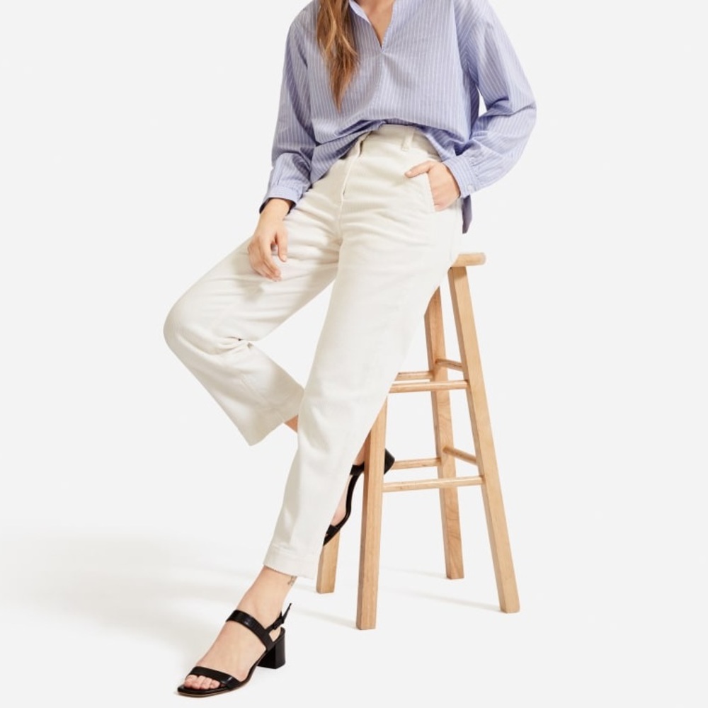 Everlane Corduroy Straight-Leg Crop